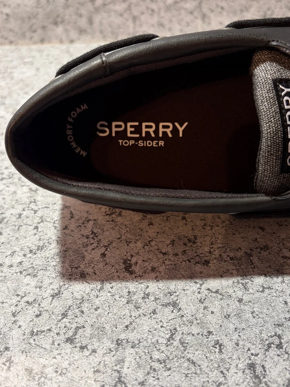 Sperry Bahama Il Canvas Leather Trim Nautical Boat Shoes Men's Size 12